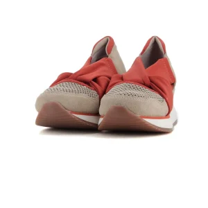Asandaliado Beige/rojo