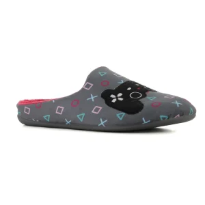 Zapatilla Gris/rojo