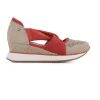 Asandaliado Beige/rojo